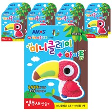 아모스 미니클레이 아이폼 앵무새 12p, 혼합 색상, 30g, 1개