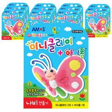 아모스 미니클레이 아이폼 나비 12p, 혼합 색상, 1개
