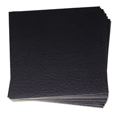 Decosarang 自黏式地板裝飾磚, 純黑壓花(TI-10)