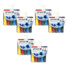 모닝글로리 4500 점보 컬러펜 5색 남, 혼합 색상, 6개입