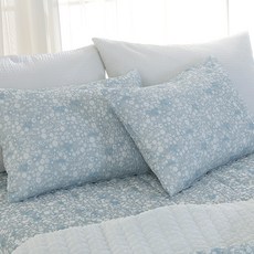 지베딩 시어서커 소근소근 베개커버 2p + 베개솜 2p, 그레이, 1개