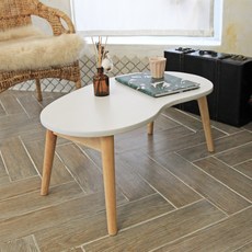 LIVING HIP 花生桌 M, 白色