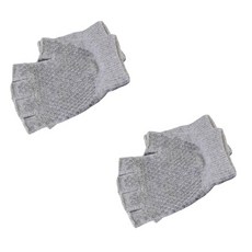 THE SIRUP 防滑瑜珈手套 2入, 灰色的