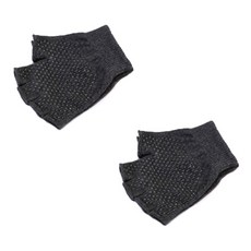 TheSirup 防滑皮拉提斯瑜珈手套 2入, 炭灰色