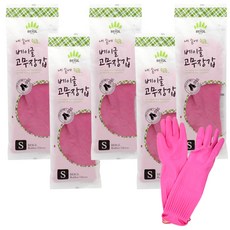 명진 베이글 일반고무장갑 소, 5세트