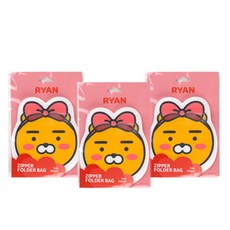 카카오프렌즈 아이러브유 지퍼폴더백 라이언, 5개, 3개