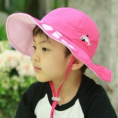 MUXUE 兒童印花寬版遮陽帽