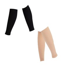 TheSirup 小腿壓力帶 2入, 黑色, 膚色