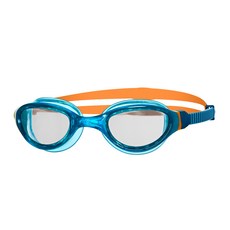 조그스 아동용 팬텀 2.0 주니어 물안경 301511, Blue + Orange + Clear, 1개