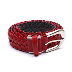 니꼴레닉 스포츠 패션 남여 꽈배기 벨트, 144 레드, 1개