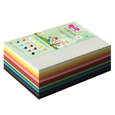 paperculture 達文西壓紋色紙 180g 15色混合色, B5, 200張