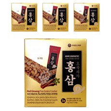 맘모스제과 홍삼 오곡과자, 100g, 4개