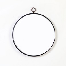 Credis 木質圓形金屬環掛鏡 300, 黑色