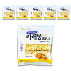 맘모스제과 카레봉 크런치 쌀과자, 70g, 6개