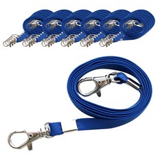 붕어고리 슬링 명찰줄 9mm, 청색, 100개
