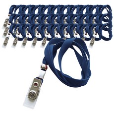 옹달샘 多功能夾 大 名牌掛繩 9mm, 深藍色, 100入