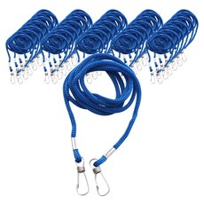 양줄고리 명찰줄 3mm, 청색, 200개