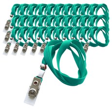 멀티크립 대 명찰줄 9mm, 녹색, 100개