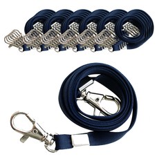 붕어고리 슬링 명찰줄 9mm, 곤색, 100개