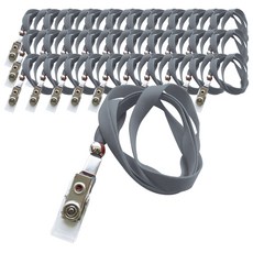 멀티크립 대 명찰줄 9mm, 회색, 100개