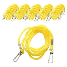 양줄고리 명찰줄 3mm, 노랑색, 200개