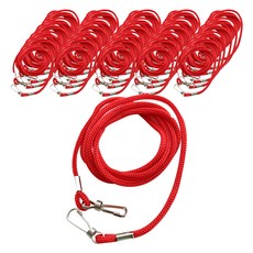 양줄고리 명찰줄 3mm, 빨강색, 200개
