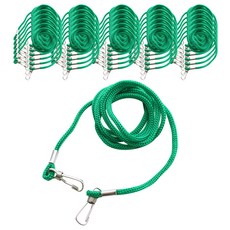 양줄고리 명찰줄 3mm, 녹색, 200개