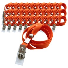 멀티크립 대 명찰줄 9mm, 주황색, 100개