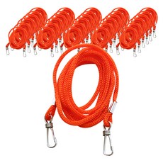 양줄고리 명찰줄 3mm, 주황색, 200개