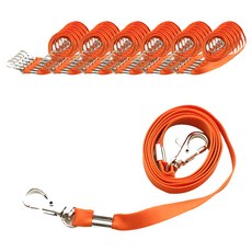 붕어고리 슬링 명찰줄 9mm, 주황색, 100개