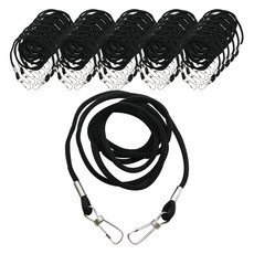 양줄고리 명찰줄 3mm, 검정색, 200개