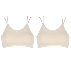 VENDIS 素色胸罩式吊帶背心 2入