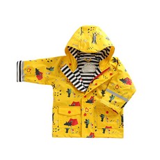 HAS 露營熊印花孩童連帽雨衣