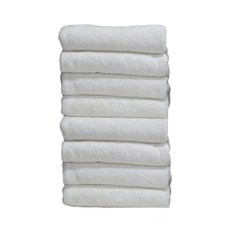 prauban 飯店式毛巾 650gsm 65g, 白色的, 8個