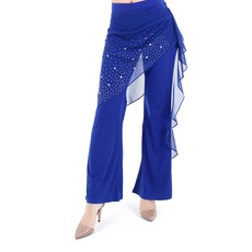 dancedome Belly批發商城 國標舞服 LDP1900, 藍色