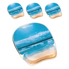 펠로우즈 마이크로밴 젤 마우스패드, 해변, 4개