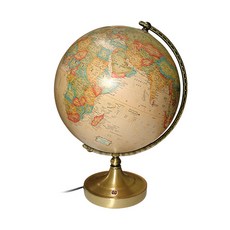 世界英文字母星座地球儀 270-SEBR, 棕色