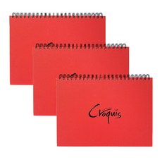 samwon PAPER Art Square 繪畫書 Croquis 精裝上層彈簧 105g CS04, B5 (182 x 257 毫米), 3片