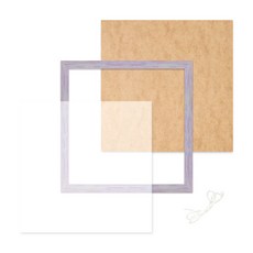 belif 框架豪華珠寶十字繡木框架 30 x 30cm, 粉色的, 1個