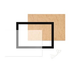 belif 框架豪華珠寶十字繡木框架 20 x 25cm, 黑色的, 1組