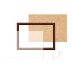 belif 框架豪華珠寶十字繡木框架 20 x 25cm, 棕色, 1組