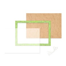 belif 框架豪華珠寶十字繡木框架 20 x 25cm, 綠色, 1組