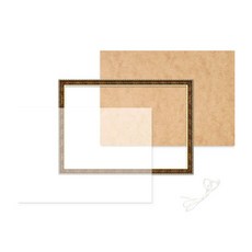 高級珠寶十字繡樹脂相框 20*25cm, 纖細的古董金