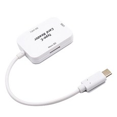 Techman TypeC輕量小OTG轉接頭, 白色的, 1個