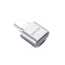 Techman Type-C 迷你 OTG 轉接器, 銀色, 1個