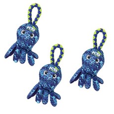 Zeus K9 Fitness Hydro 章魚狗玩具, 混色, 3片