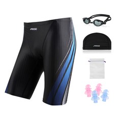 ARISE 男款5分平角泳褲泳具組 ASIM420GCPE