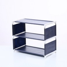 Melting Home天然組裝型鞋架 3層, 海軍