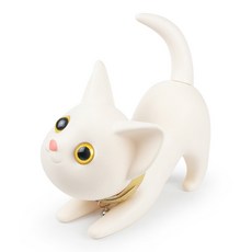 迷你可愛存錢筒小貓, 白色的, 1個