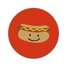 구뜨케이스 스마트폰 엑세서리 굿톡 디저트, 핫도그, 1개